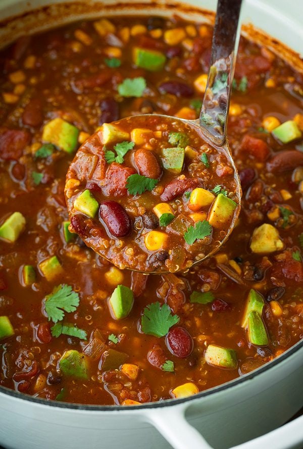 Quinoa Vegetarian Chili Recipe - Cooking Classy (2)