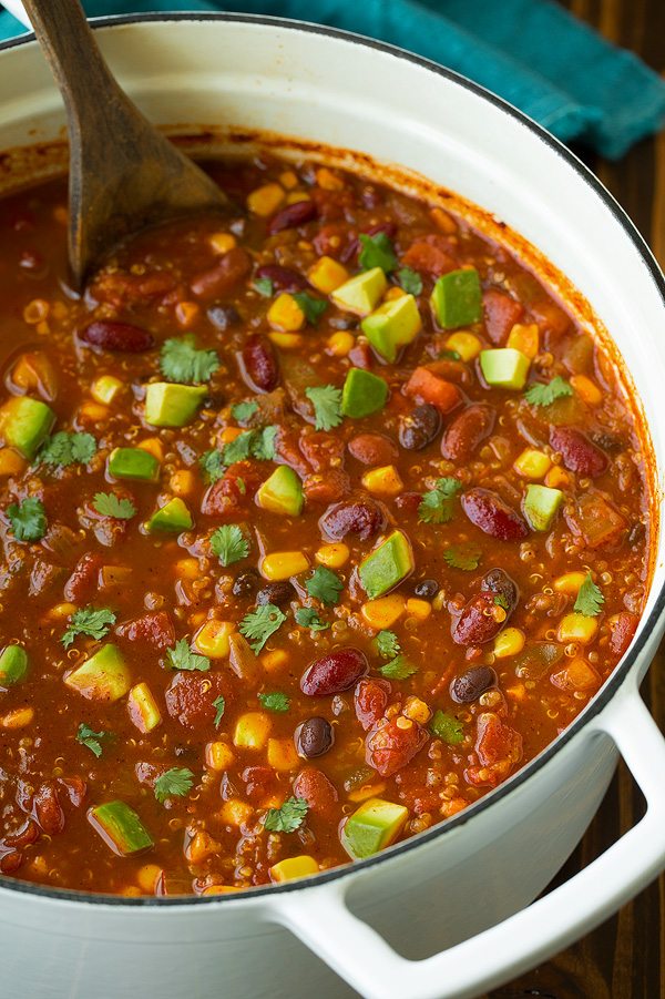 Quinoa Vegetarian Chili Recipe - Cooking Classy (1)